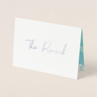 Carte de révélation du genre mignonne