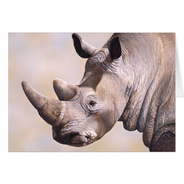 Carte de rhinocéros (Devant horizontal)
