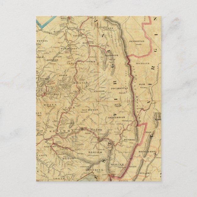 Carte de Richardson de la Virginie-Occidentale (Devant)