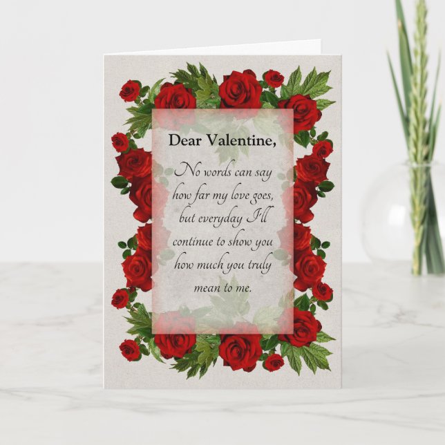 Carte de Romance Rose pour l'anniversaire du Maria (Devant)