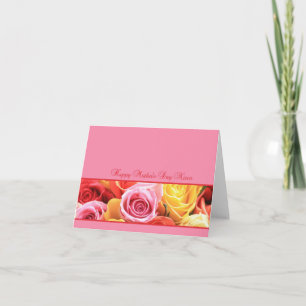 Carte de rose de la fête des mères nièce Happy