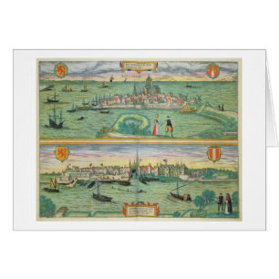 Carte de Rotterdam et de Gouda, de 'Civitates