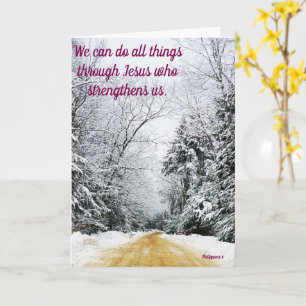 Carte de route hivernale