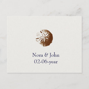 carte de rsvp de mariage de plage