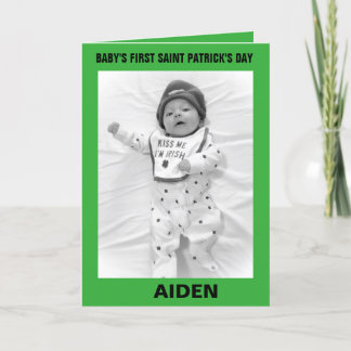 CARTE DE SAINT-PATRICK POUR BÉBÉ