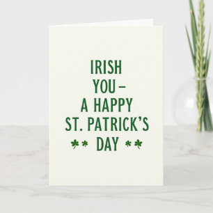 Carte de Saint-Patrick pour partenaire