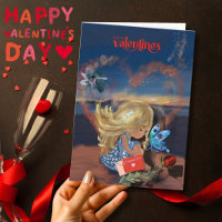 Carte de Saint-Valentin "À penser à toi"