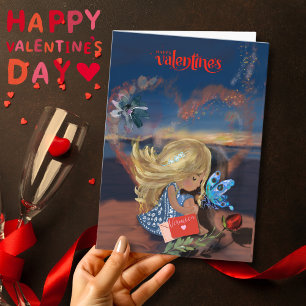 Carte de Saint-Valentin "À penser à toi"