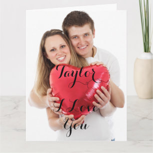 Carte de Saint-Valentin avec photo personnalisée