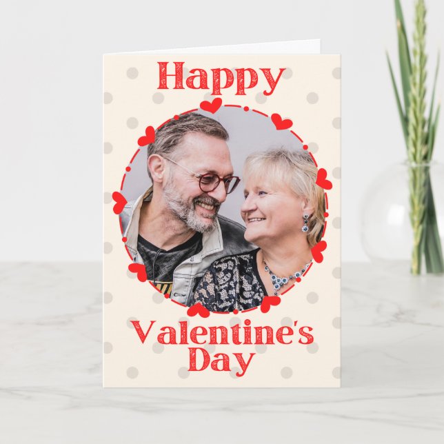 Carte de Saint-Valentin avec photo personnalisée (Devant)