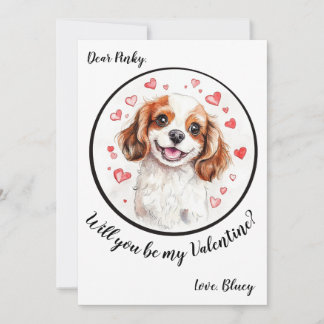 Carte de Saint Valentin Cavalier personnalisable