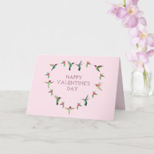 Carte de Saint-Valentin Coeur colibri