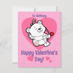 Carte de Saint Valentin Cupid Bear