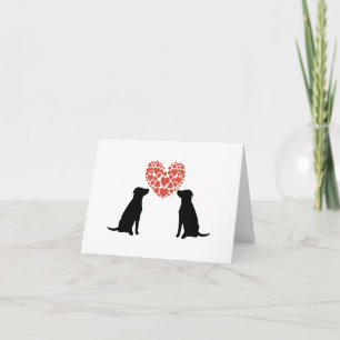 Carte de Saint-Valentin d'amour de laboratoire