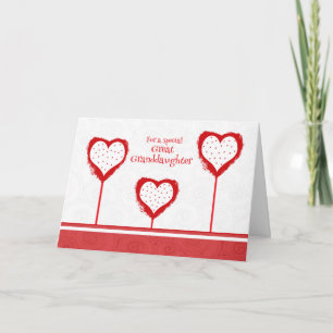 Carte de Saint-Valentin d'arrière-petite-fille
