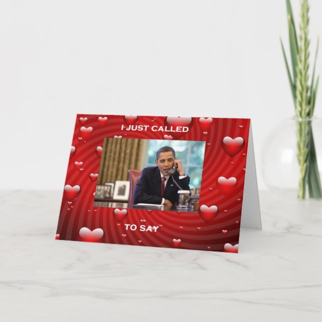 Carte de Saint-Valentin de Barack Obama (Devant)