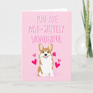 Carte de Saint-Valentin de corgi