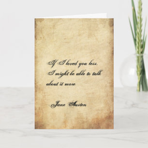 Carte de Saint-Valentin de Jane Austen CUSTOMISÉE