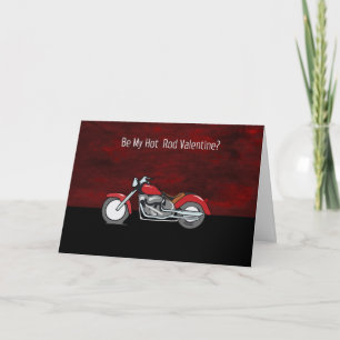 Carte de Saint-Valentin de moto