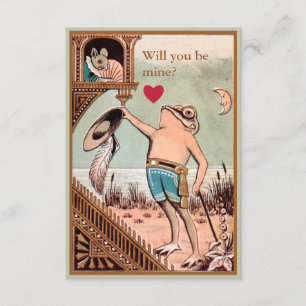 Carte de Saint-Valentin de souris vintage