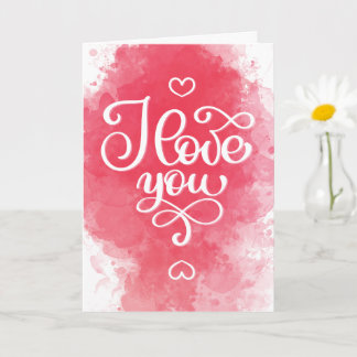 Carte de Saint-Valentin décorative 'Je t'aime'