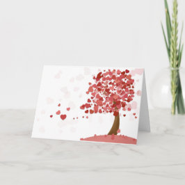 Carte de Saint Valentin Heart Tree