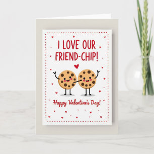 Carte de Saint-Valentin Je T'aime Notre Ami Chip