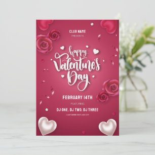 Carte de Saint-Valentin Joyeuse Fête de Saint-Vale