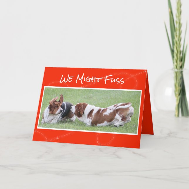 Carte de Saint Valentin mignonne et amusante avec  (Devant)