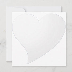 Carte de Saint Valentin minimaliste blanc grand co