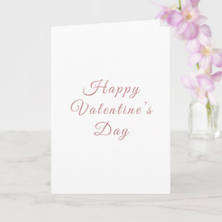 Carte de Saint-Valentin minimaliste | Personnalisé