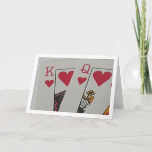 Carte de Saint Valentin ou d'amour du roi et de la