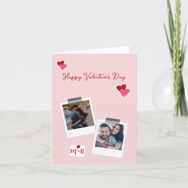 Carte de Saint Valentin personnalisée (Devant)