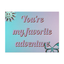 Carte de Saint-Valentin personnalisée | Turquoise 