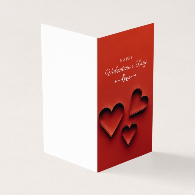 Carte de Saint-Valentin pliée (Outside)