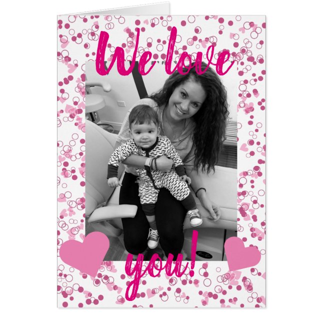 Carte de Saint-Valentin pour des confettis de (Devant)