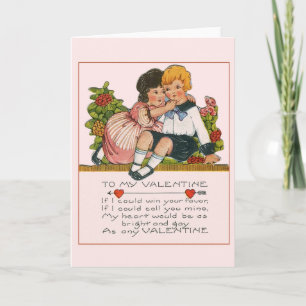 Carte de Saint Valentin Romance Victorian