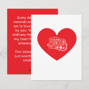 Carte de Saint-Valentin romantique