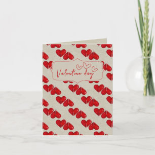 Carte de Saint-Valentin romantique Motif de cœur