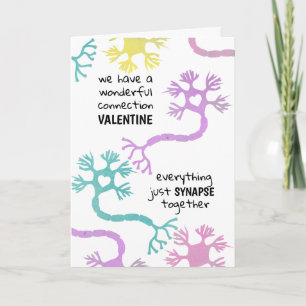 Carte de Saint-Valentin Science Neurone Biologie P