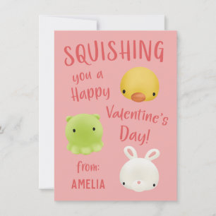 Carte de Saint Valentin Squishies pour enfants