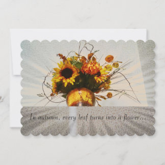 Carte de saison automne/automne ou invitation