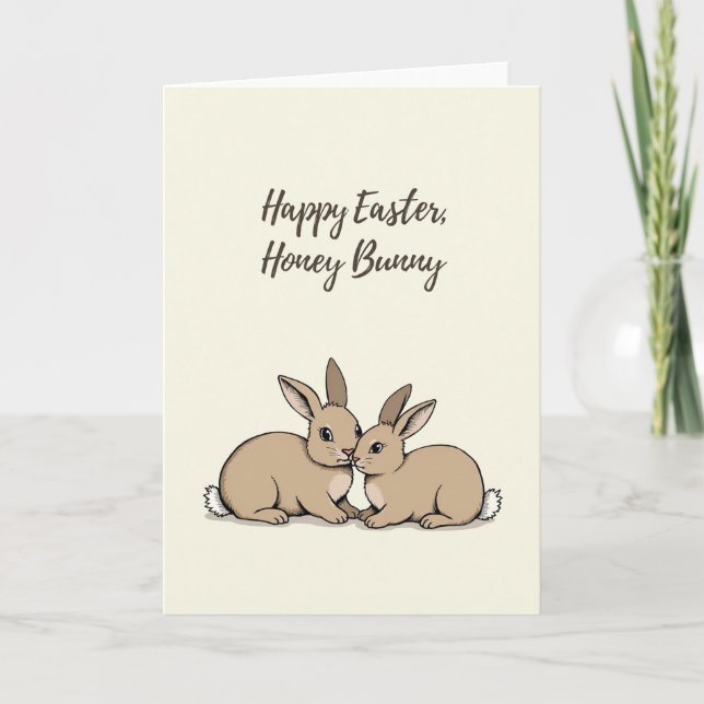 Carte de saison de lapins doux (Devant)