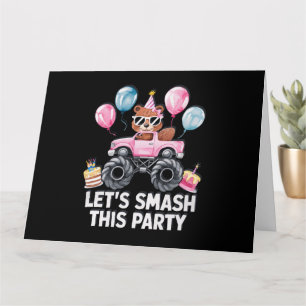 CARTE DE SALUT D'ANNIVERSAIRE POUR LES FILLES PINK