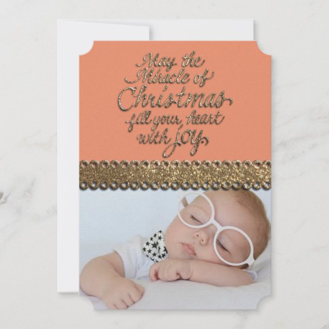 CARTE DE SALUT DE Noël Monogramme (Devant)