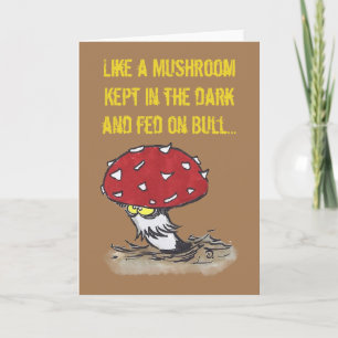 Carte de salutation de champignons