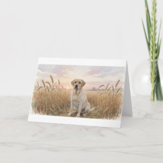 Carte de salutation de Labrador Retriever champ de