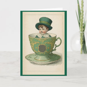 Carte De Salutation Irlandaise Cup Of Tea