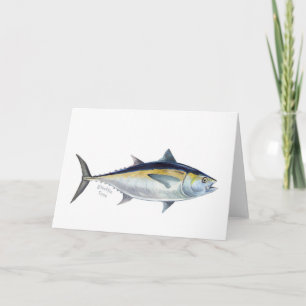 Carte de salutations de poisson Blackfin Tuna