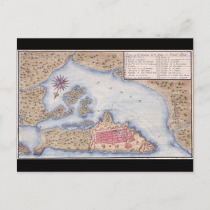 Carte de San Juan Porto Rico de 1770